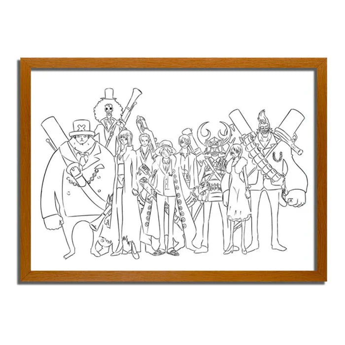 One Piece Young Luffy LED frame