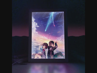 Your Name Anime LED Desk Lamp – Light Box, LED Painting & Night Lamp for Home Decor